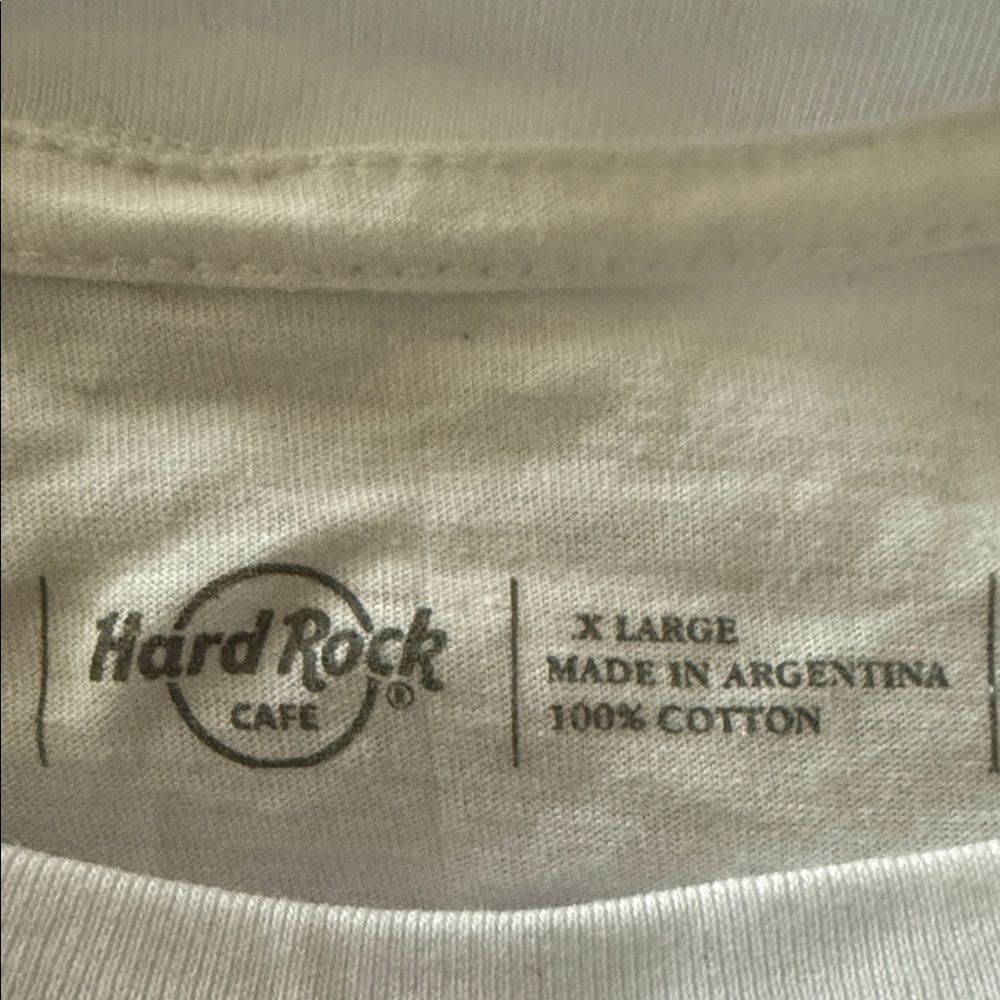 NWT Hard Rock Tee White Women’s Large Buenos Aires - Picture 4 of 7